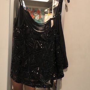 New top with sequins